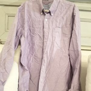 Purple button down polo by saddlebred
